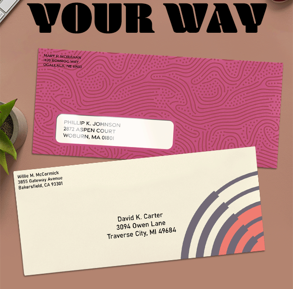 Stand out with custom printing Envelopes